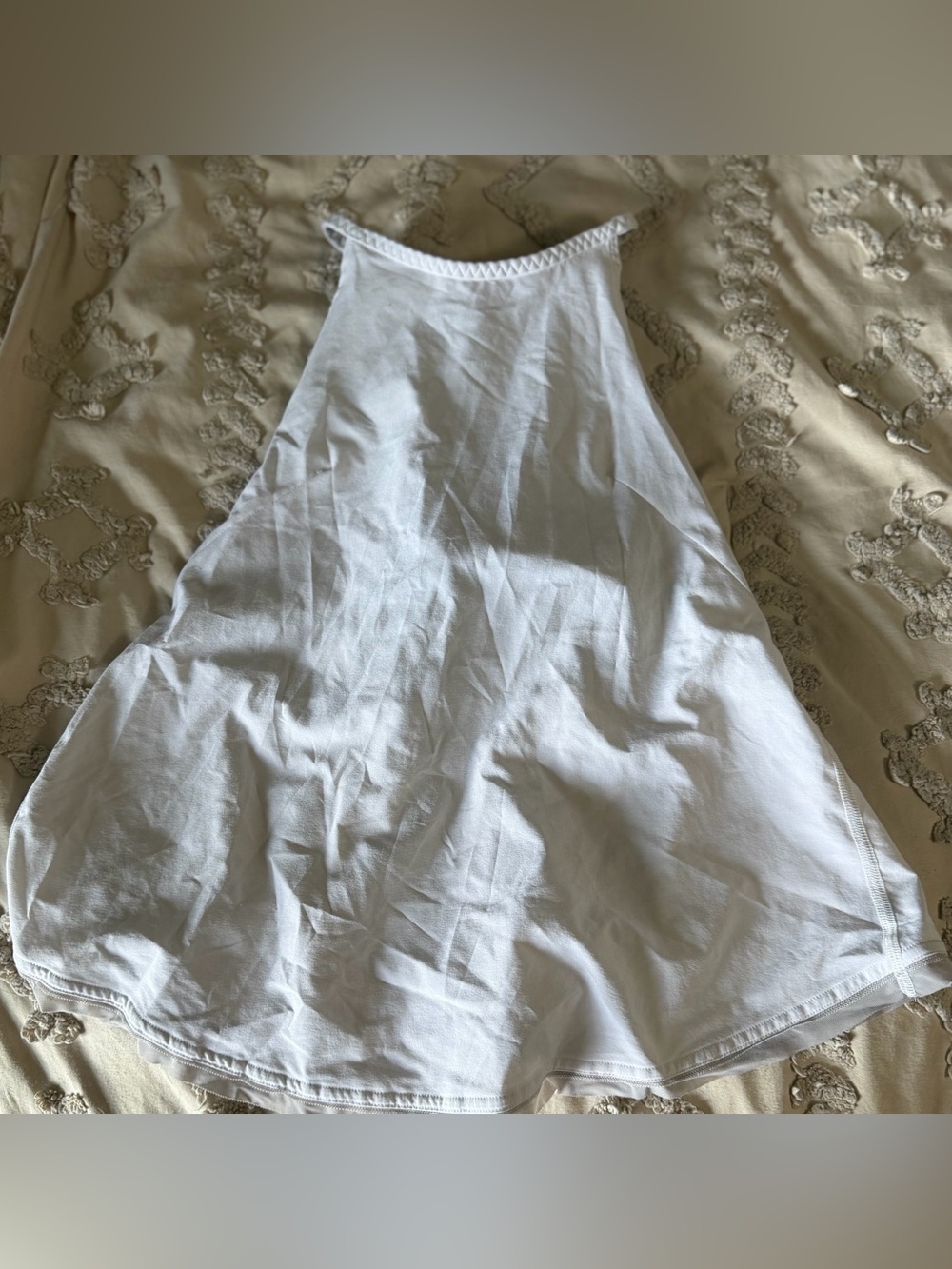 lululemon athletica White High-Neck Tank Top